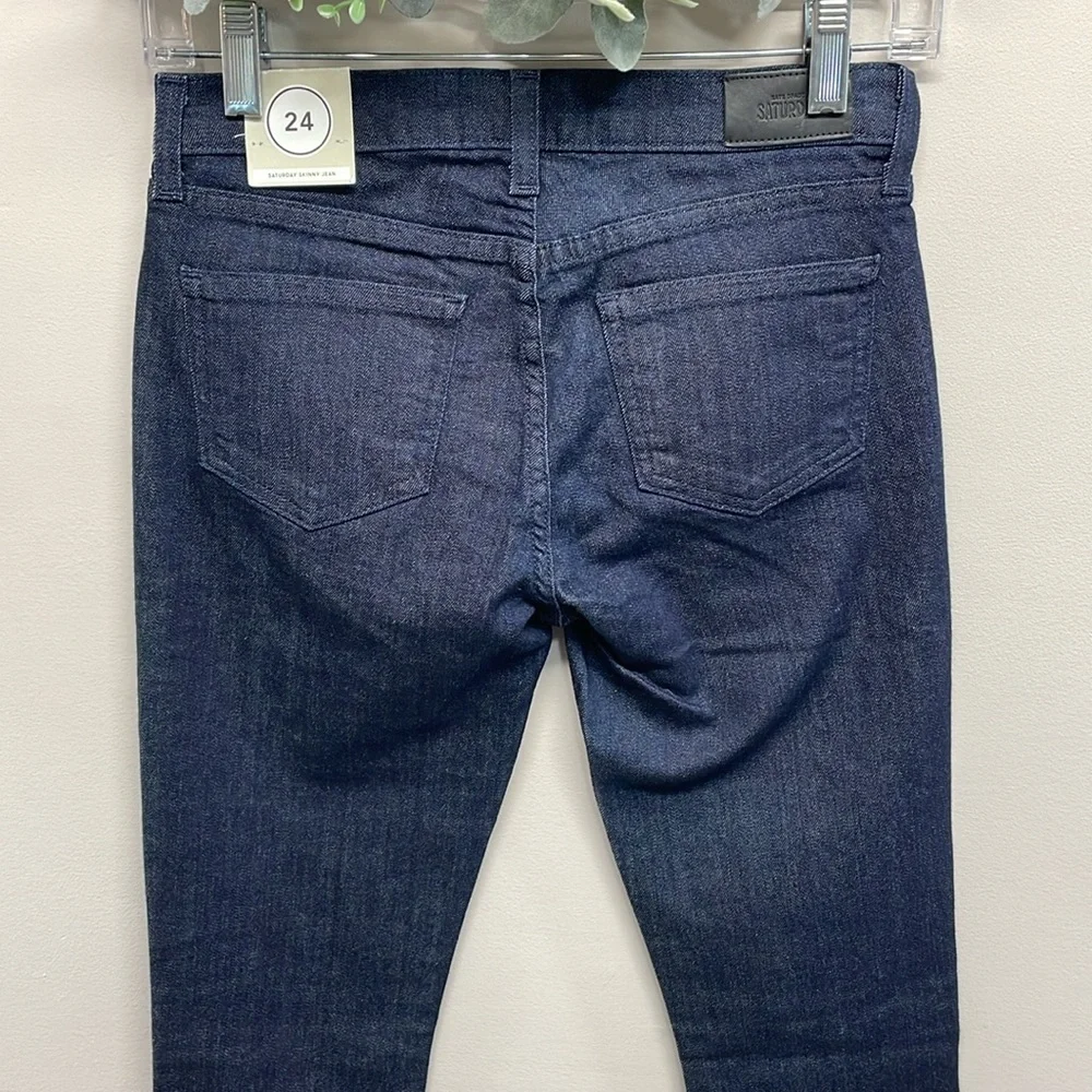 NWT Kate Spade Saturday Skinny Jeans Dark Wash Denim 24